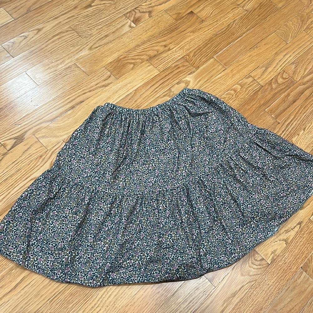 Gorgeous girls Bonpoint floral Corduroy skirt